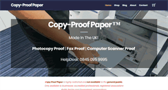 Desktop Screenshot of copyproofpaper.co.uk